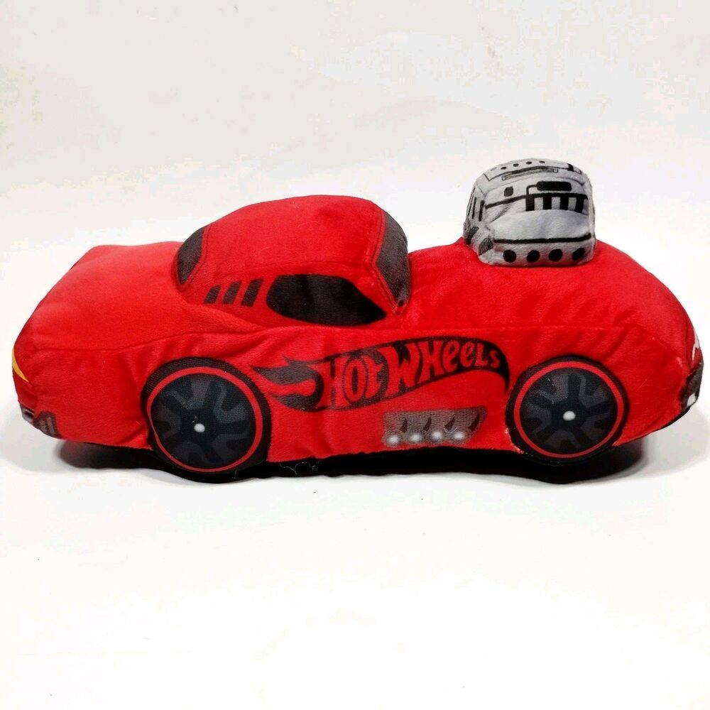 Mattel Hot Wheels 80th Anniversary Red Hot Rod Plush Stuffed Car Kohls Cares 12"